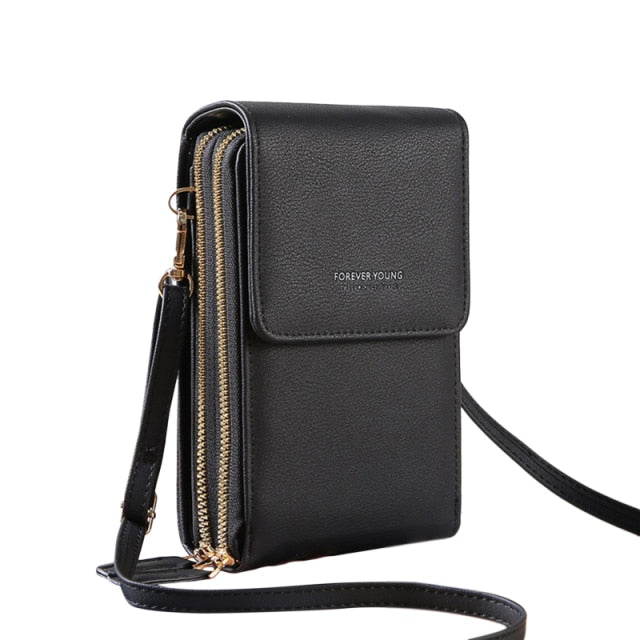 6.5 inch Touch Screen Bag RFID Clutch Bag Card Bag Large Capacity Multi-Pocket Crossbody Phone Bag