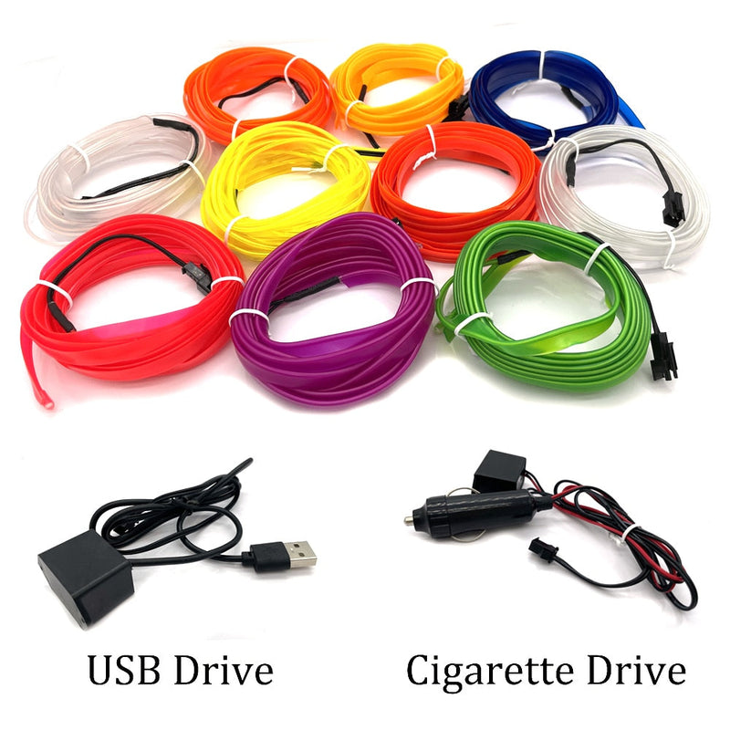 Car Wire Neon Glow Light