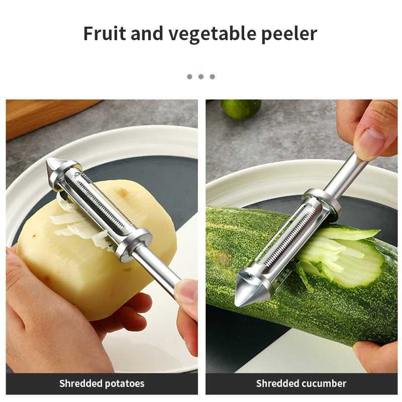 3 in 1 Stainless Steel Peeler