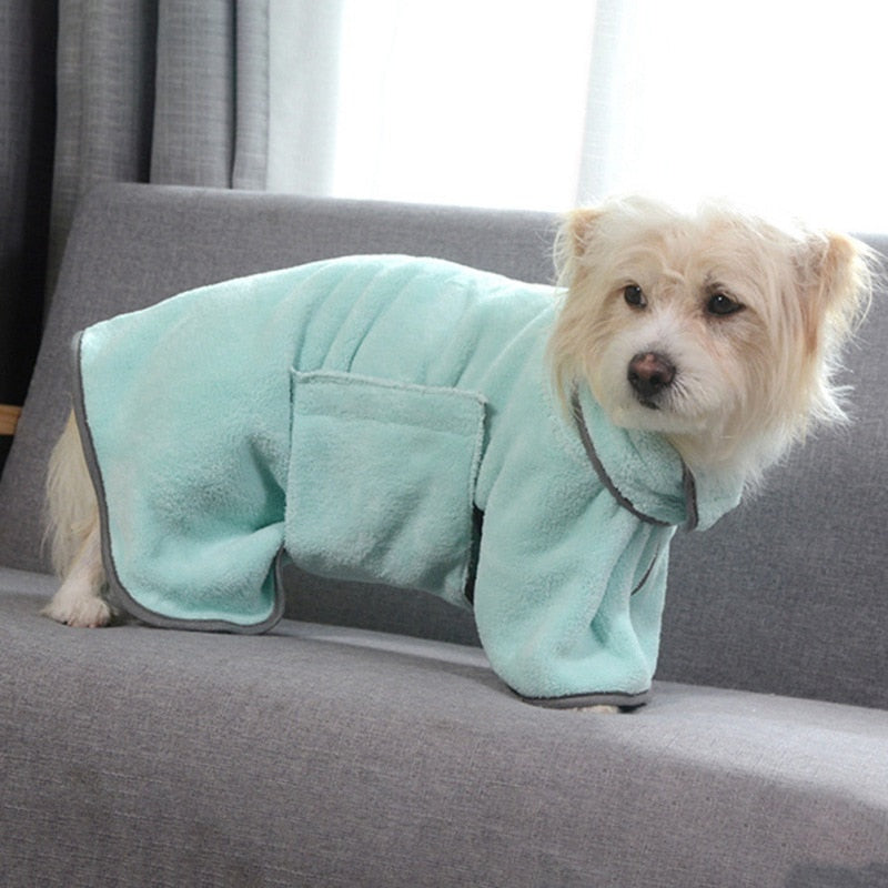 Absorbent Pet Bathrobe