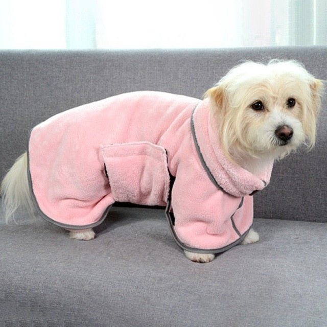 Absorbent Pet Bathrobe