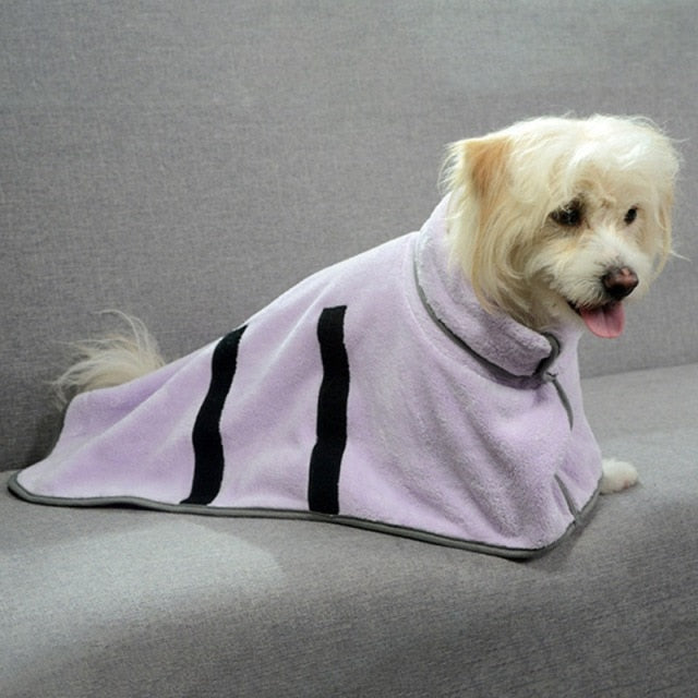 Absorbent Pet Bathrobe