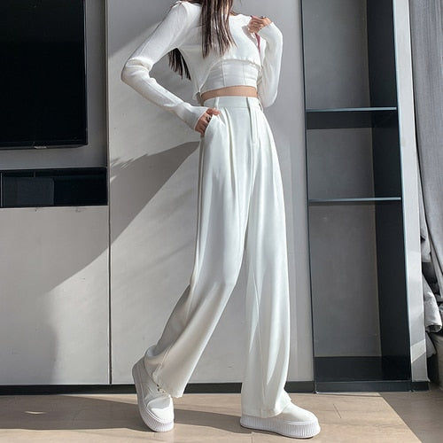 Woman's Casual Full-Length Loose Pants