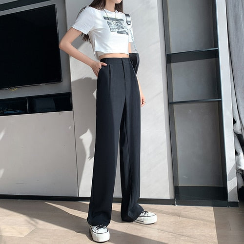 Woman's Casual Full-Length Loose Pants