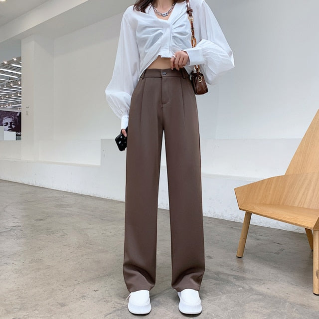 Woman's Casual Full-Length Loose Pants