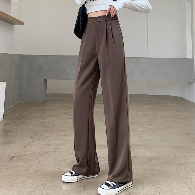 Woman's Casual Full-Length Loose Pants