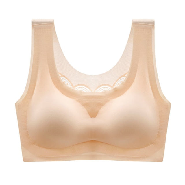 Ultra-thin Plus Size Ice Silk Comfort bra