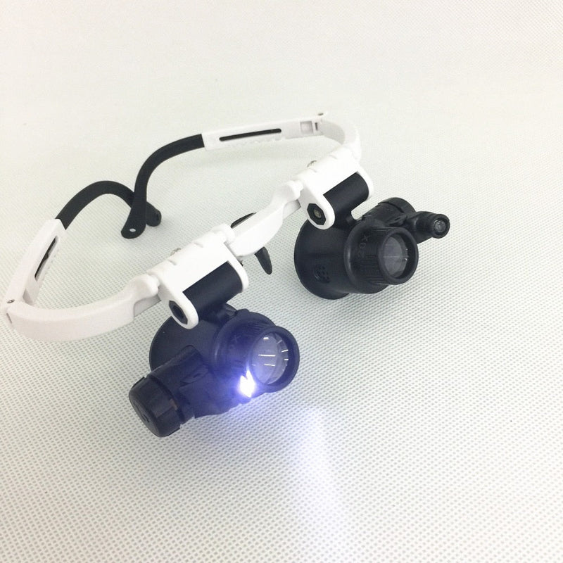 LED Glasses Magnifier ( 6x 8x 10x 15x 20x 23x )