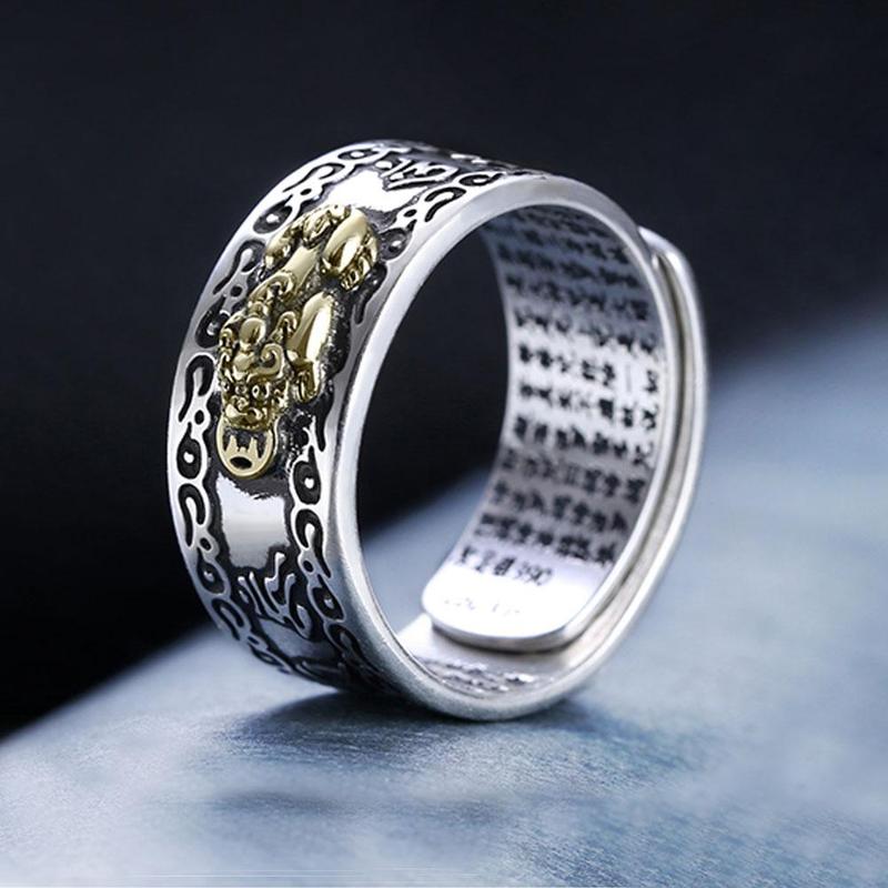 Feng Shui Pixiu Mantra Ring