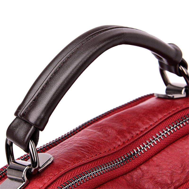 MULTI POCKETS SOFT LEATHER BAG