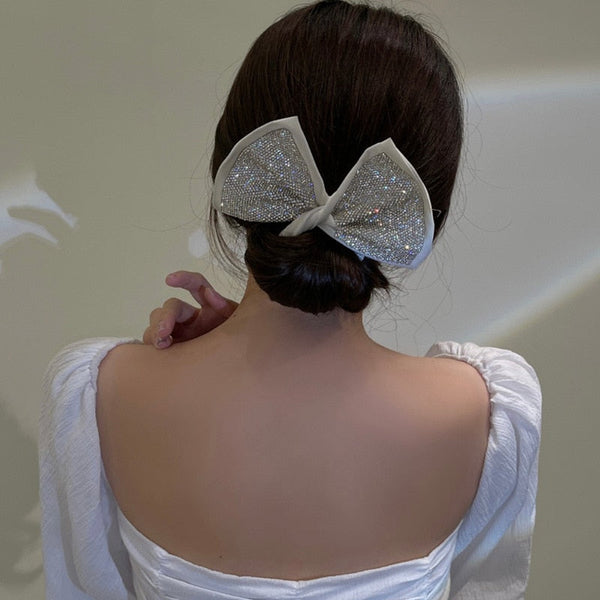 Diamond Glitter Deft Bun Twisting Bow