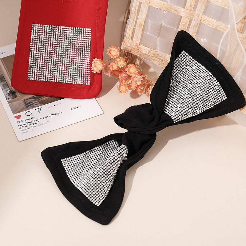 Diamond Glitter Deft Bun Twisting Bow