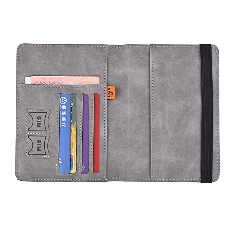 RFID BLOCKING LEATHER CARD WALLET