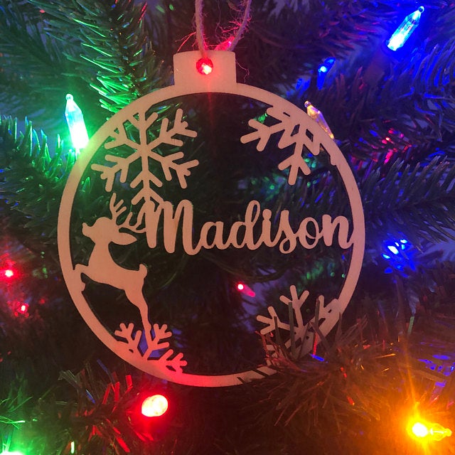 PERSONALIZED DOG/CAT PAW CHRISTMAS ORNAMENT