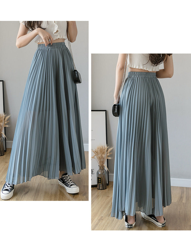 Stylish Pleated Skirt Pants