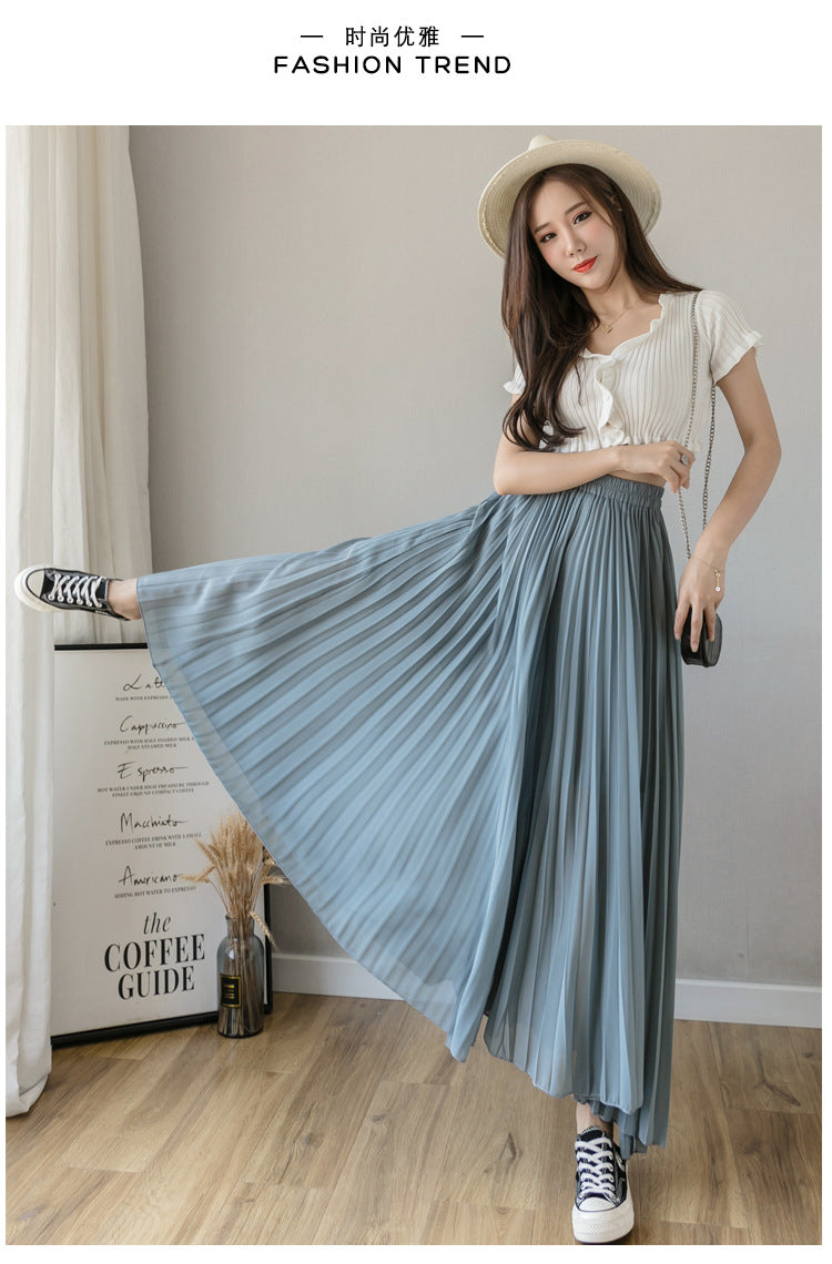 Stylish Pleated Skirt Pants