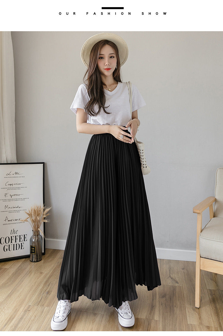 Stylish Pleated Skirt Pants