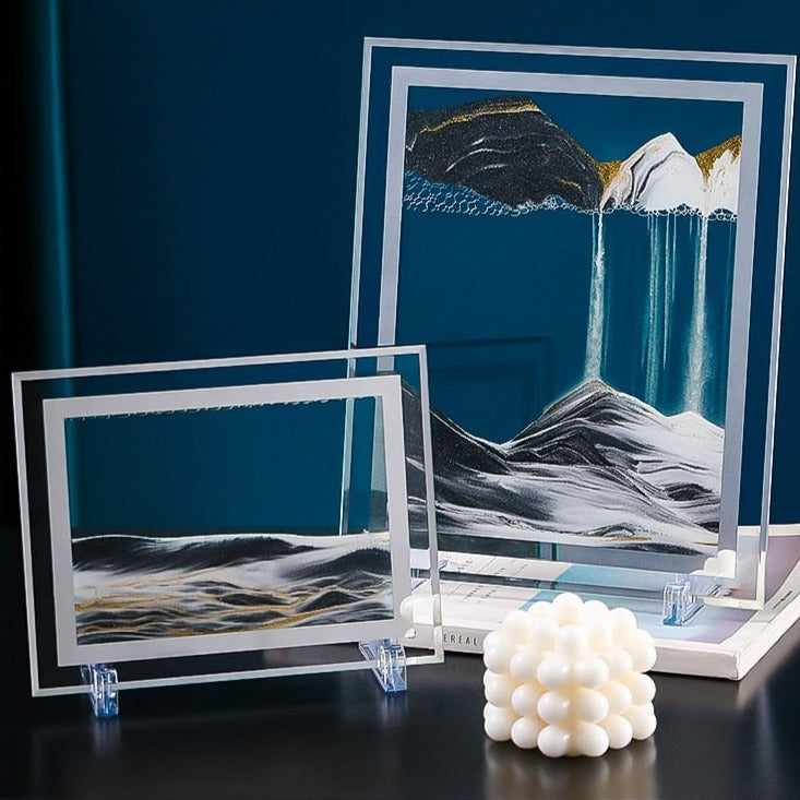 3D Dreamlike Real - Time Landscape Hourglass Artwork