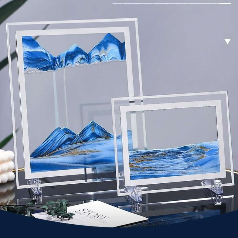 3D Dreamlike Real - Time Landscape Hourglass Artwork