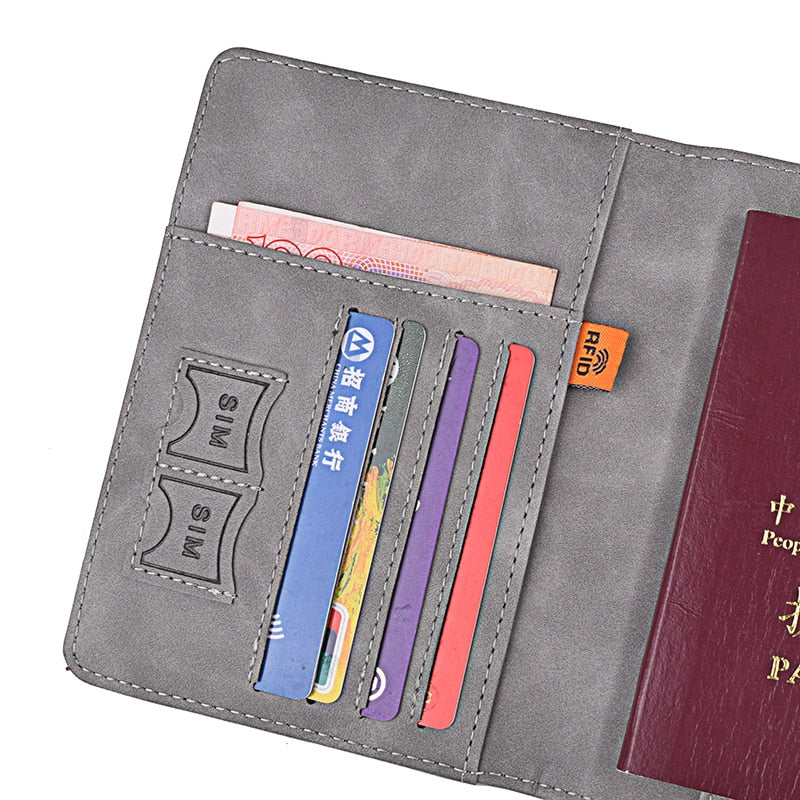 RFID BLOCKING LEATHER CARD WALLET