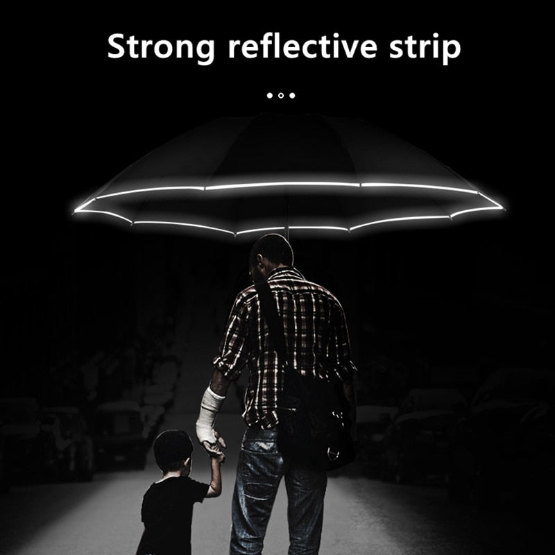 Windproof LED Sun & Rain Umbrella