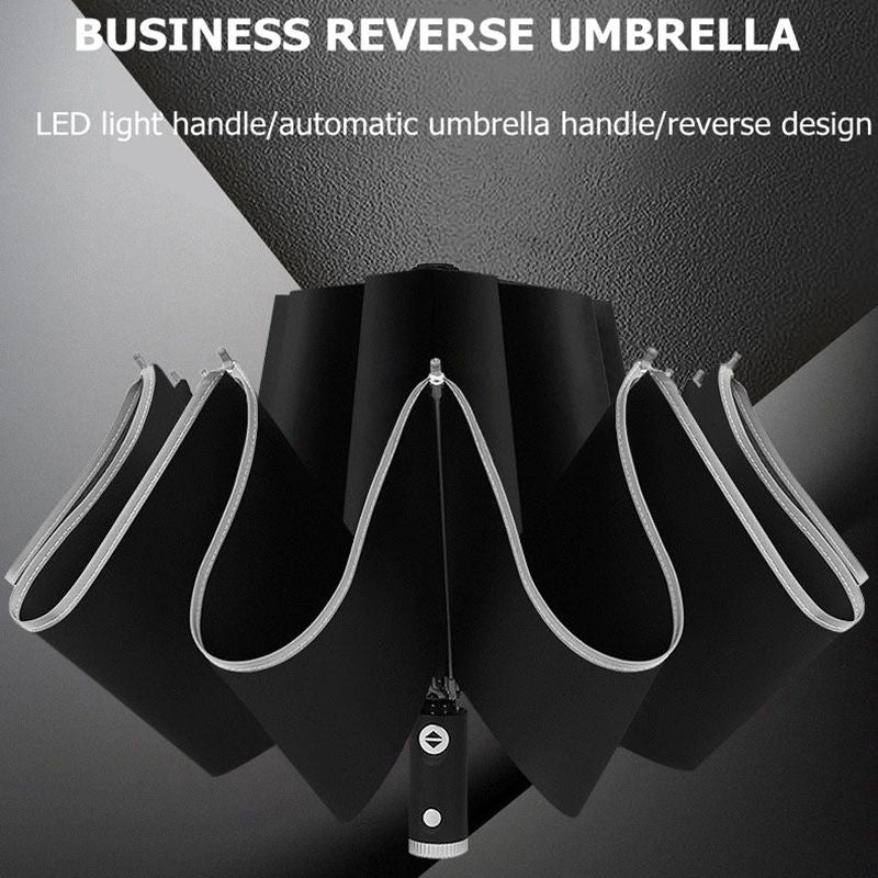 Windproof LED Sun & Rain Umbrella