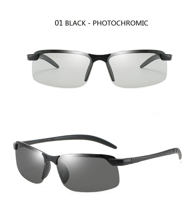 New Fashion Men's Photochromic Sunglasses With Polarized Lens