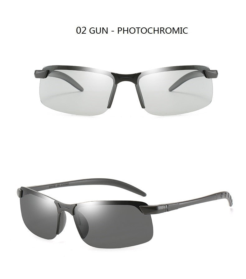 New Fashion Men's Photochromic Sunglasses With Polarized Lens