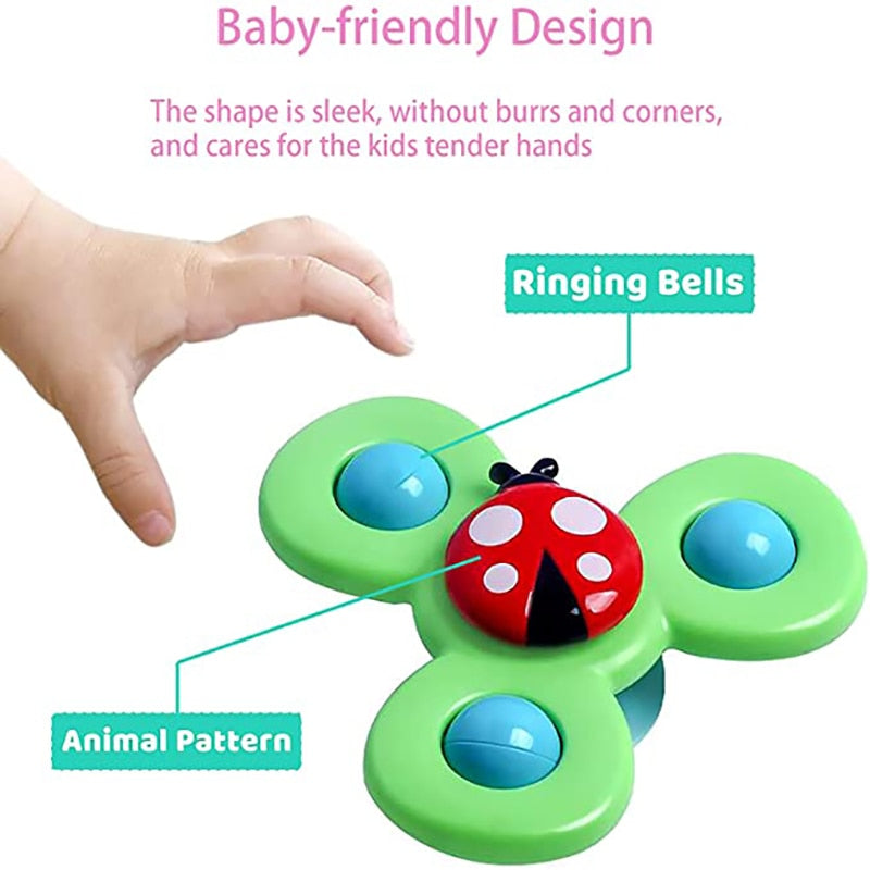 Cute Cartoon Suction Cup Spinner Toy