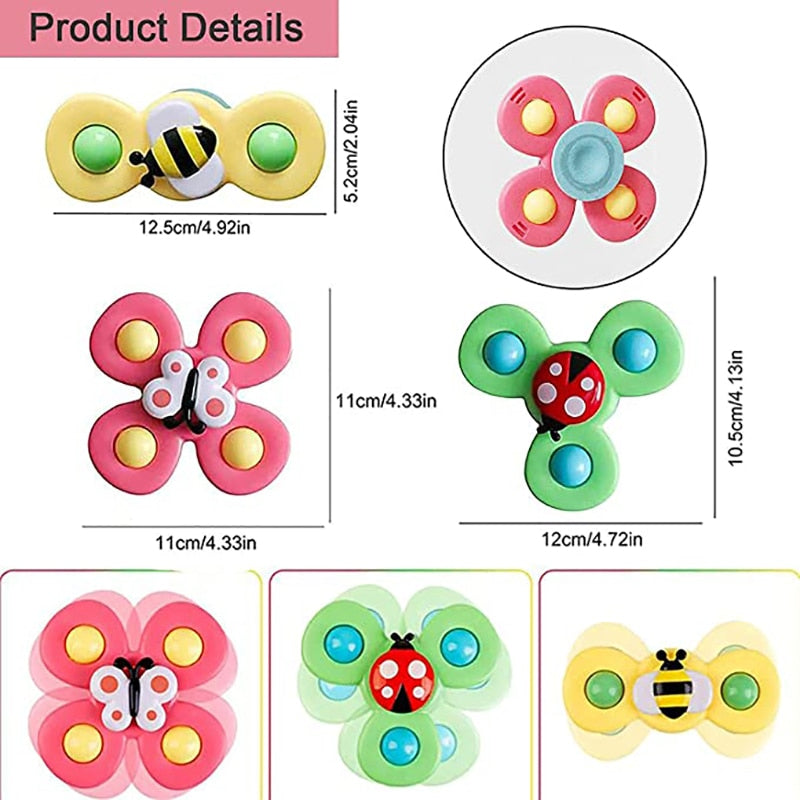 Cute Cartoon Suction Cup Spinner Toy