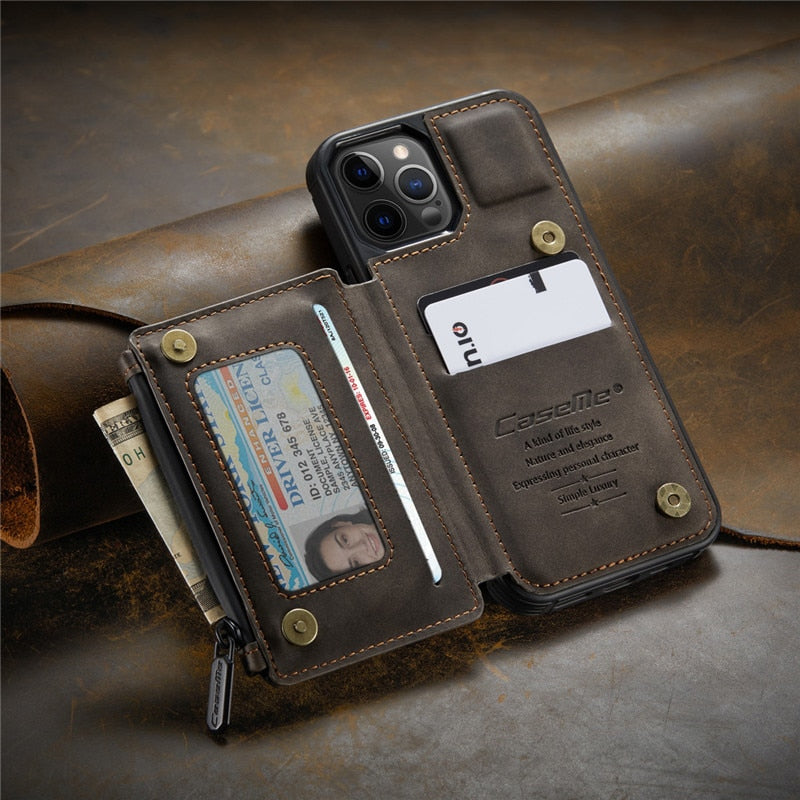 Genuine Leather Phone Wallet Case