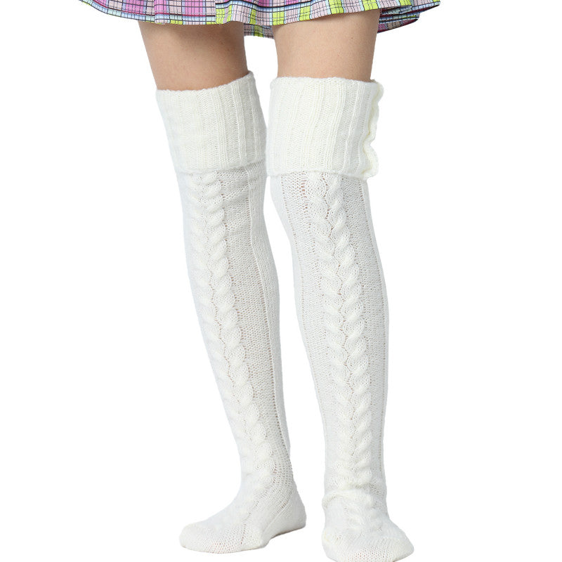 Knitted Thigh High Stockings