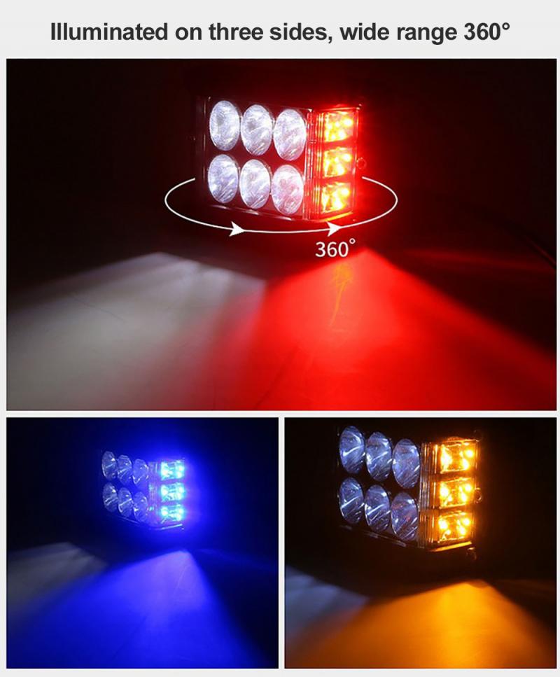 Dual Side Shooter Dual Color Strobe Cree Pods