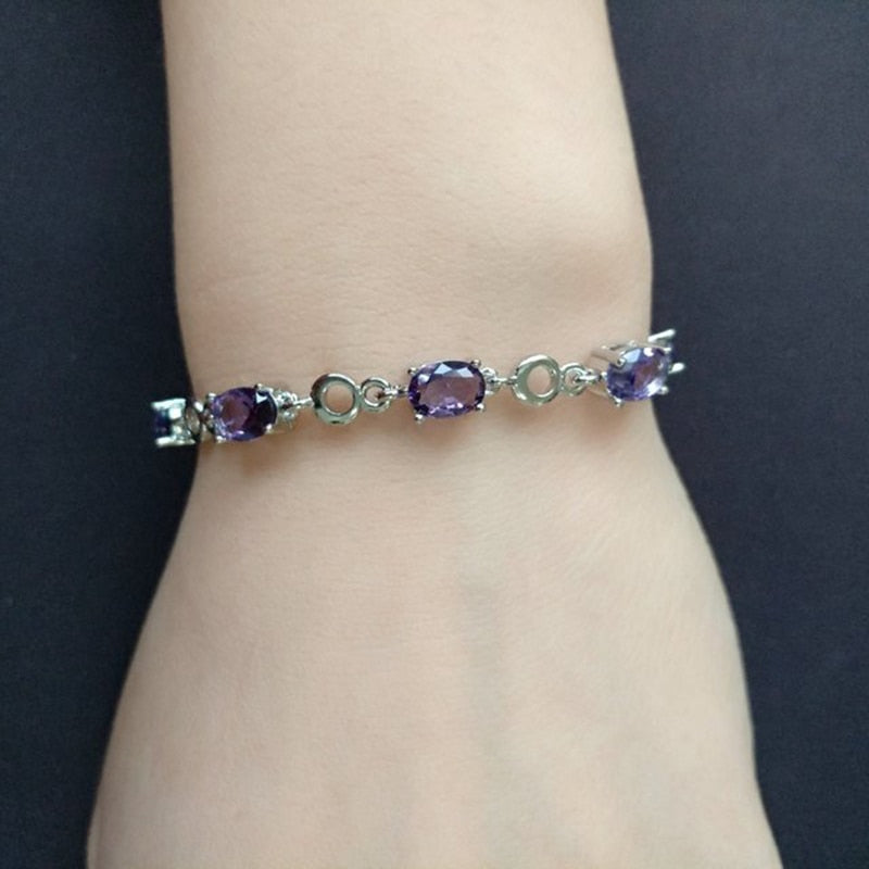 AMETHYST GEM FITANDSLIM BRACELET