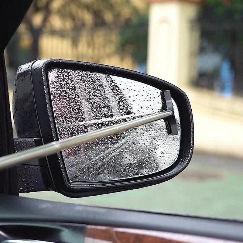 Retractable Rear-view Mirror Wiper