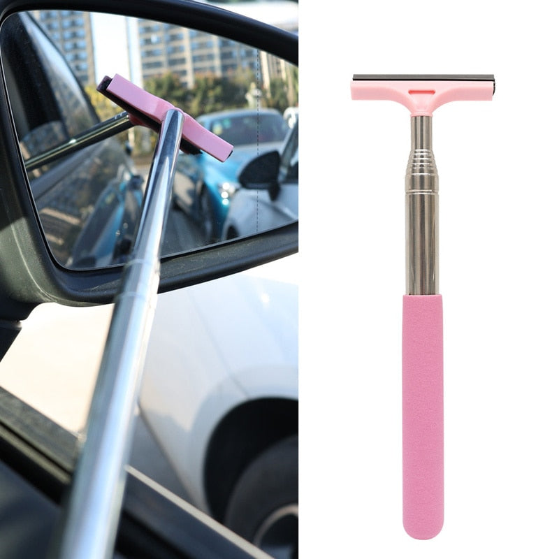 Retractable Rear-view Mirror Wiper