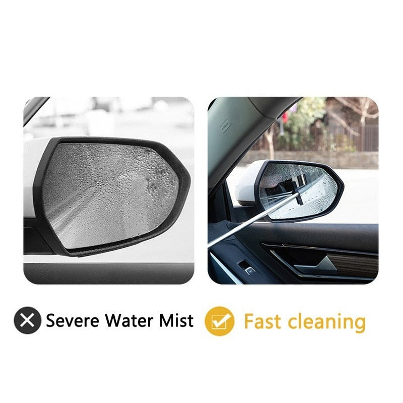 Retractable Rear-view Mirror Wiper