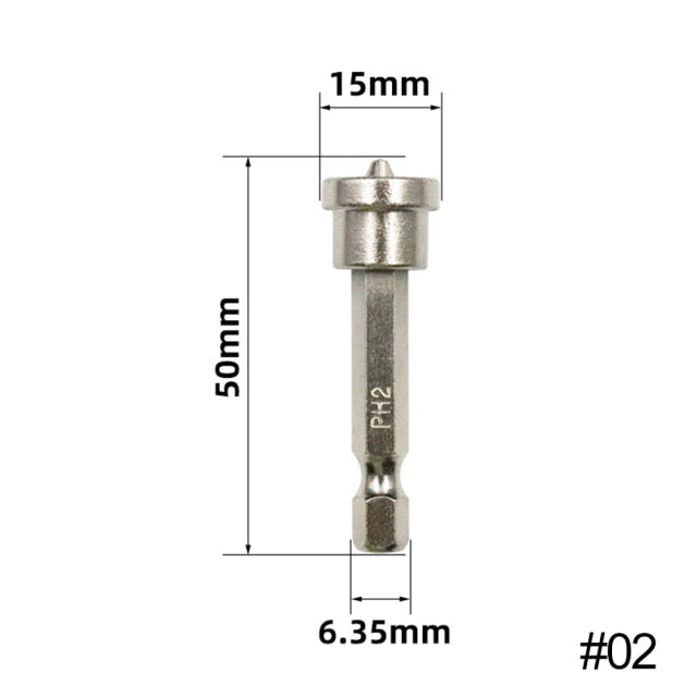 5PCS Magnetic Positioning Screwdriver Bits