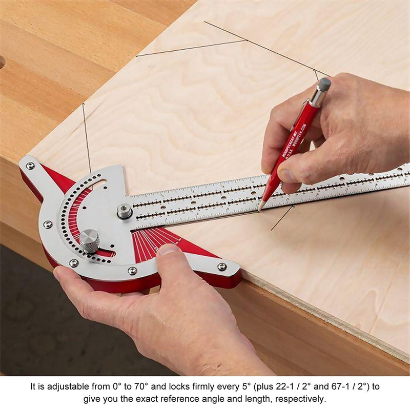 Ultra Precision Marking Ruler Square T Type Woodworking Scriber Measuring Tool