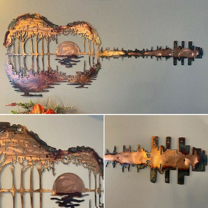 Guitarist Art - Handmade Abstract Guitar Metal