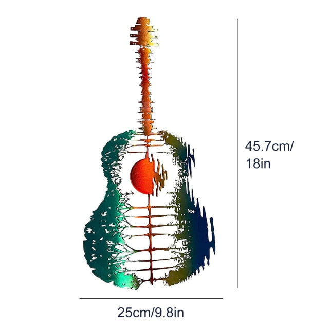 Guitarist Art - Handmade Abstract Guitar Metal