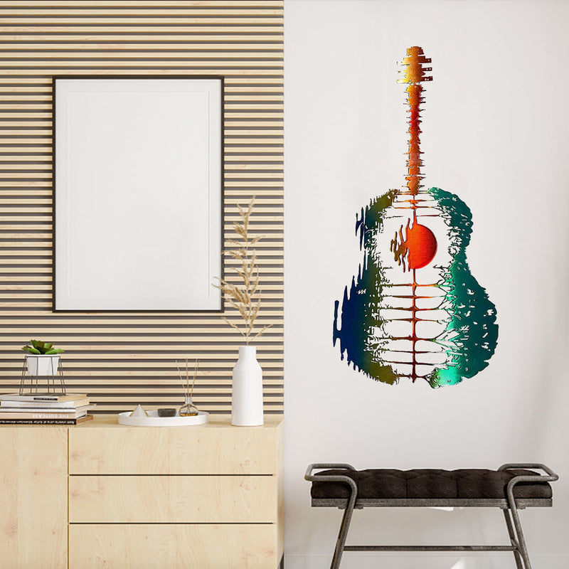 Guitarist Art - Handmade Abstract Guitar Metal