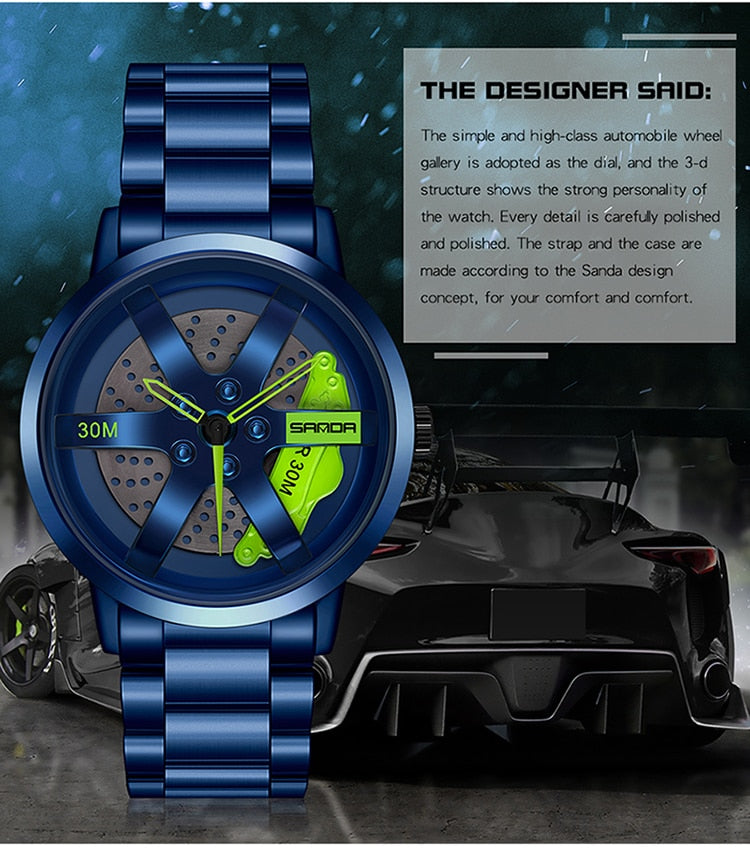 3D Wheel Brake Caliper Watch